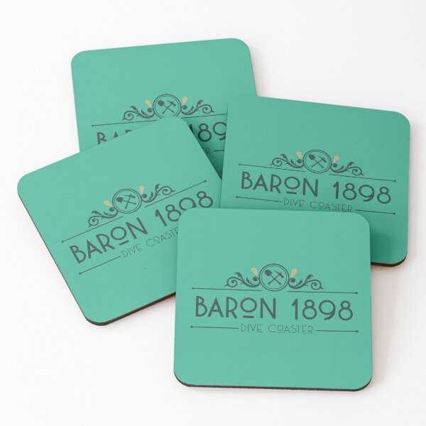 Item preview, Baron 1898 Coaster - Dive Coaster Logo (Theme Park Fan Art) designed and sold by FoolishDreamers.