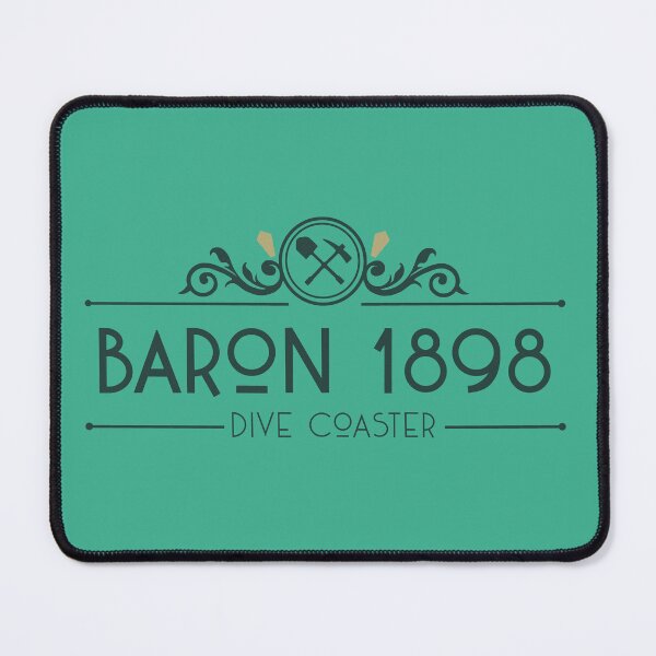 Item preview, Baron 1898 Coaster - Dive Coaster Logo (Theme Park Fan Art) designed and sold by FoolishDreamers.