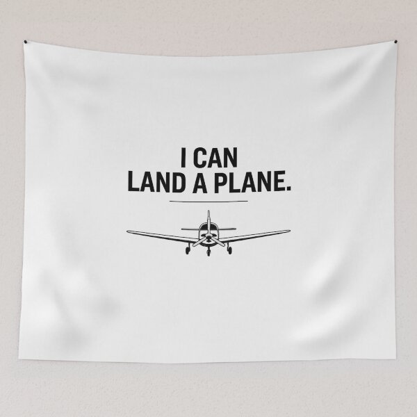 Item preview, I Can Land A Plane Funny Pilot Aviation Quote T-Shirt designed and sold by GhoulishGaze.