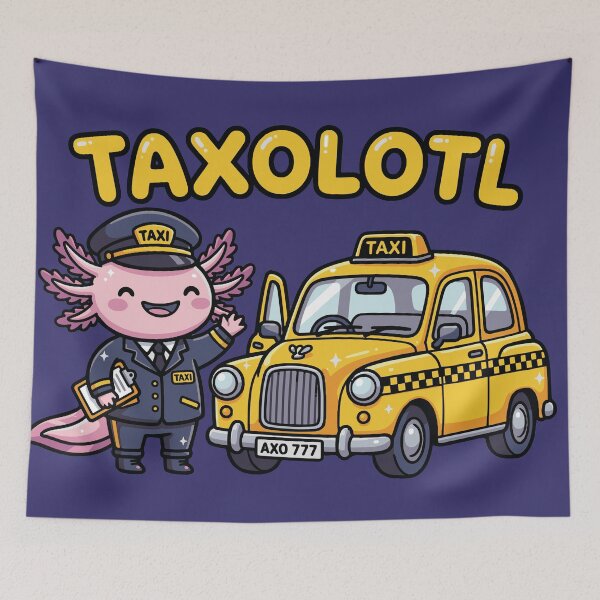 Item preview, Taxolotl Cute Axolotl Taxi Driver Pun designed and sold by chriswo-design.