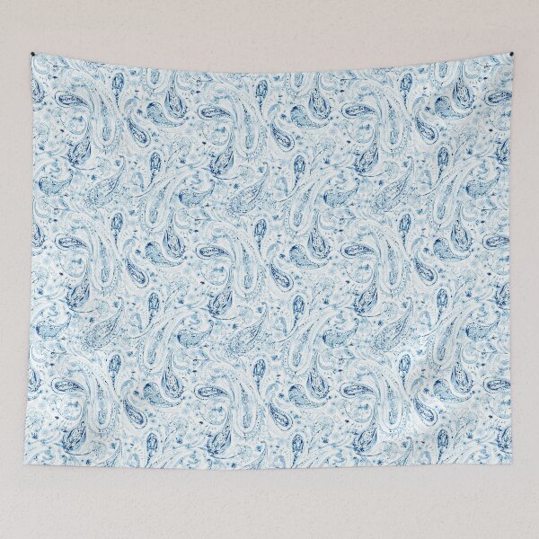 Item preview, Paisley ornament in blue designed and sold by bokasin.