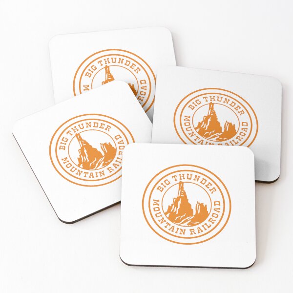 Item preview, Big Thunder Mountain Logo - Frontierland Mine Train Coaster (Theme Park Fan Art) designed and sold by FoolishDreamers.