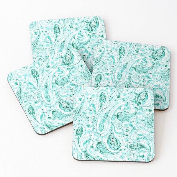 Item preview, Paisley ornament in green designed and sold by bokasin.