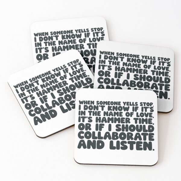 Item preview, When Someone Yells STOP – Hammer Time vs Collaborate & Listen designed and sold by O.T.R Designs.