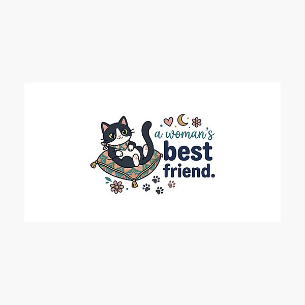 Item preview, A woman's best friend (cat) designed and sold by CyberPunkSpace.