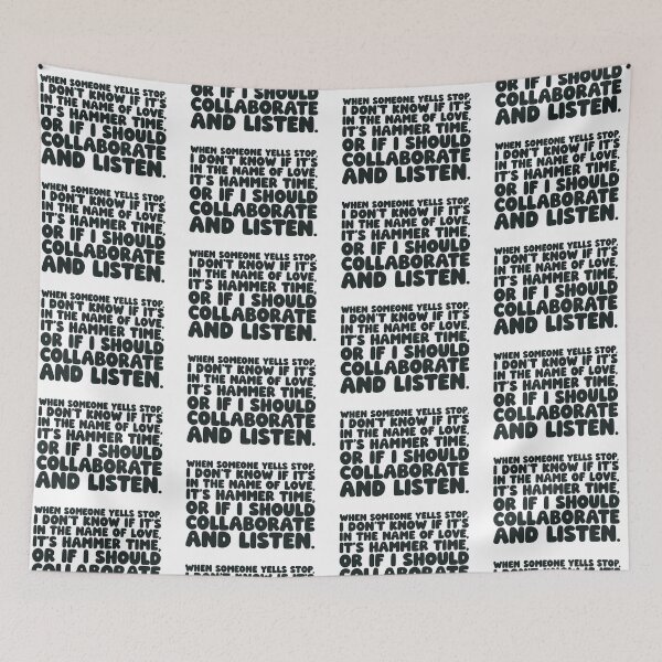 Item preview, When Someone Yells STOP – Hammer Time vs Collaborate & Listen designed and sold by O.T.R Designs.