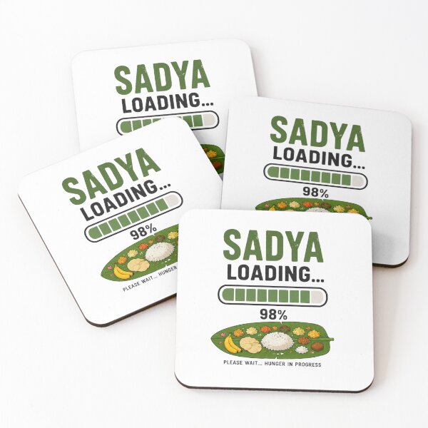 Item preview, Sadya Loading Please Wait Hunger In Progress Funny Onam T-Shirt Gift designed and sold by SHREE ART STUDIO.
