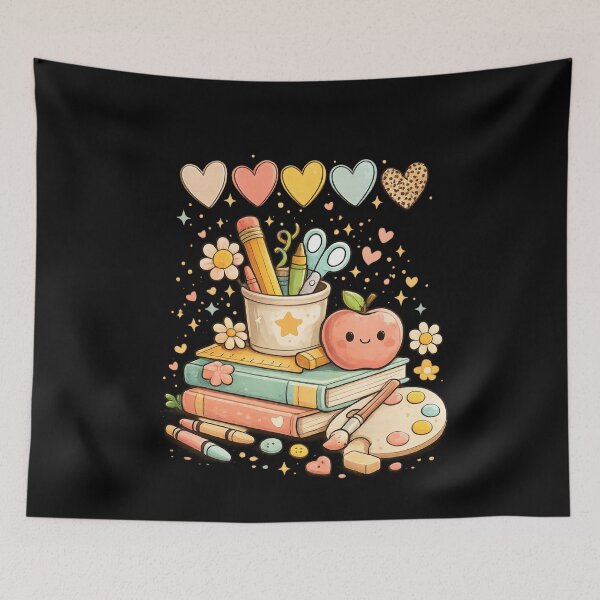 Item preview, Preschool Teacher Gift Cute School Supplies Art designed and sold by Corvoria.