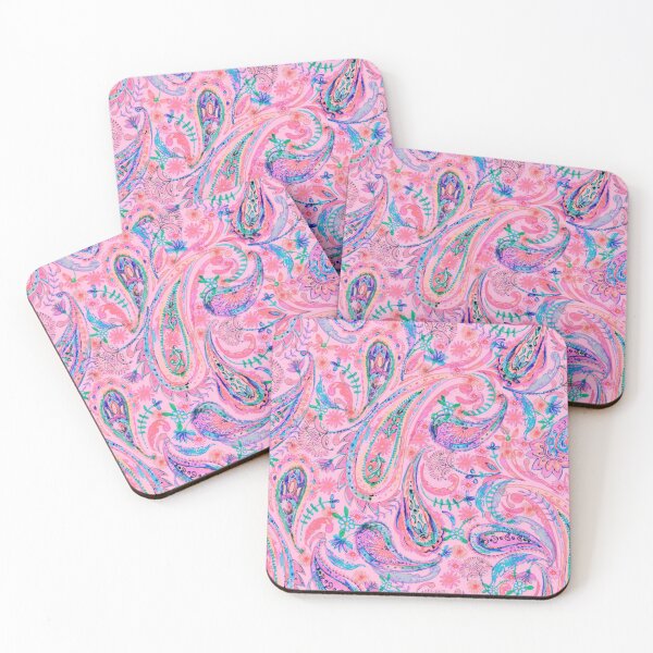 Item preview, Paisley ornament in pink designed and sold by bokasin.