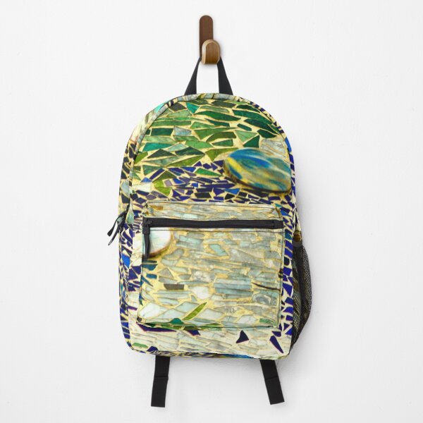 Item preview, Abstract Blue Green Spanish Mosaic designed and sold by Hena Tayeb.