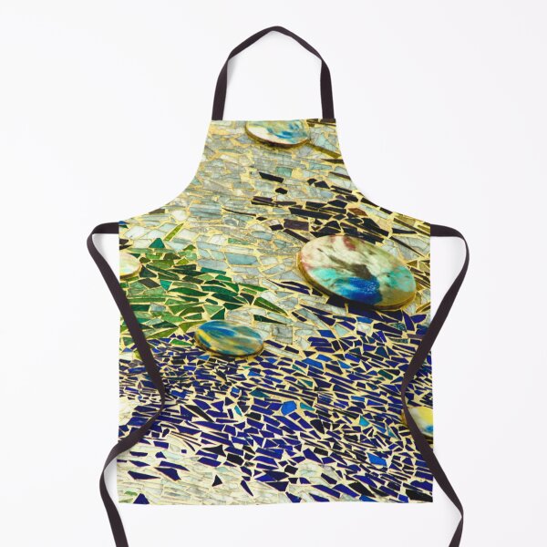 Item preview, Mosaico español abstracto azul verdoso designed and sold by Hena Tayeb.