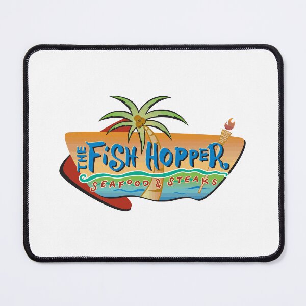 Item preview, The Fish Hopper Seafood and Steaks Tiki Style Palm Tree Logo designed and sold by jzedolpu.