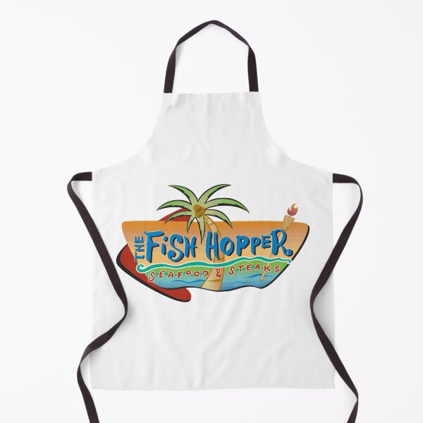 Item preview, The Fish Hopper Seafood and Steaks Tiki Style Palm Tree Logo designed and sold by jzedolpu.