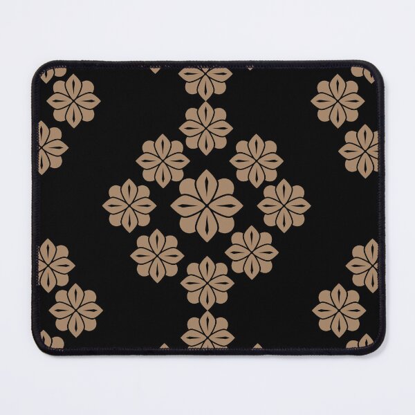 Item preview, Gold Brown Floral Geometric Mandala Pattern designed and sold by Jyoti-Quotes.