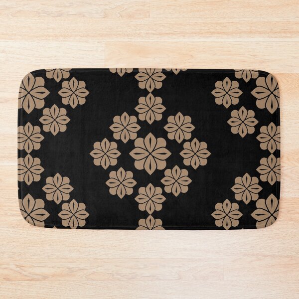 Item preview, Gold Brown Floral Geometric Mandala Pattern designed and sold by Jyoti-Quotes.