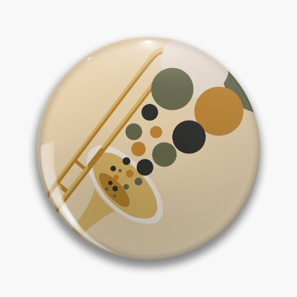 Item preview, Abstract Trombone Art | Bauhaus Music Print | Mid-Century Modern Jazz Print | Minimalist Geometric Brass Instrument Decor designed and sold by Studio pod Burom.