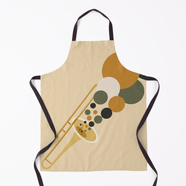 Item preview, Abstract Trombone Art | Bauhaus Music Print | Mid-Century Modern Jazz Print | Minimalist Geometric Brass Instrument Decor designed and sold by Studio pod Burom.