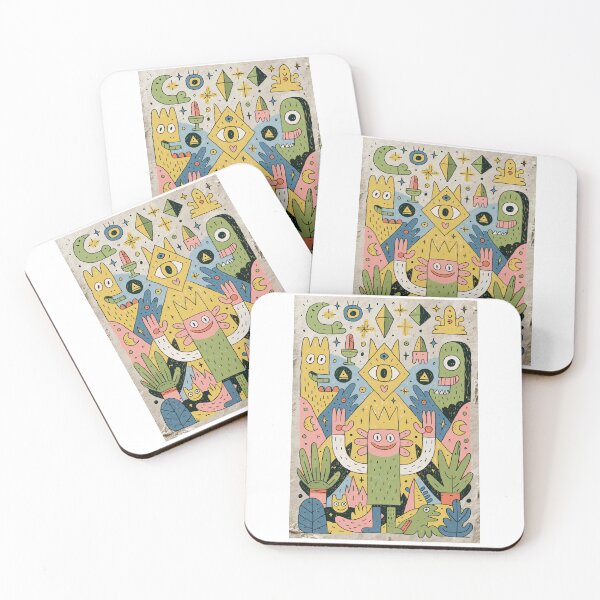 Item preview, Quirky Doodle King Cute Weird Monster Art designed and sold by Romgora.