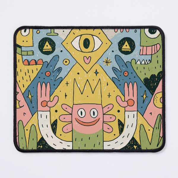 Item preview, Quirky Doodle King Cute Weird Monster Art designed and sold by Romgora.