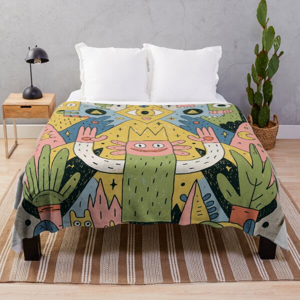 Item preview, Quirky Doodle King Cute Weird Monster Art designed and sold by Romgora.