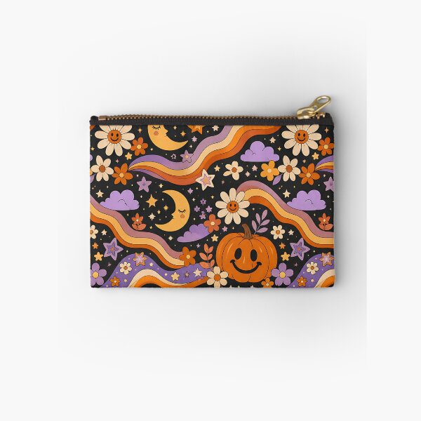 Item preview, Retro Groovy Autumn Night And Stars Pattern designed and sold by Thai Vibe Studio.