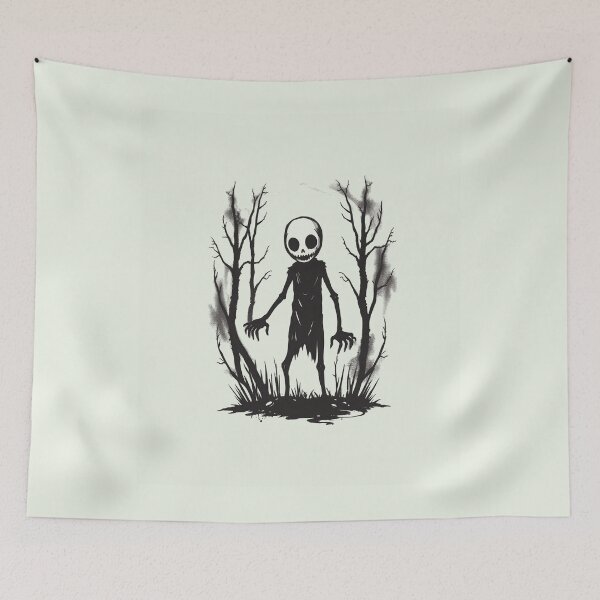 Item preview, Creepy Halloween Skeleton in the Forest  designed and sold by ERODED SELF.