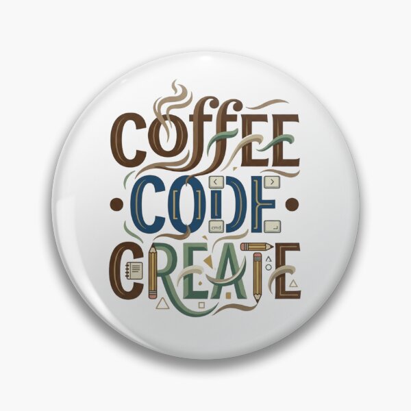 Item preview, Coffee Code Create Typography Artwork designed and sold by Amr Darwish Graphic designer.