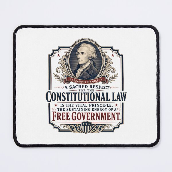 Item preview, Alexander Hamilton U.S. Constitution Free Government Quote designed and sold by AntiqueImages.