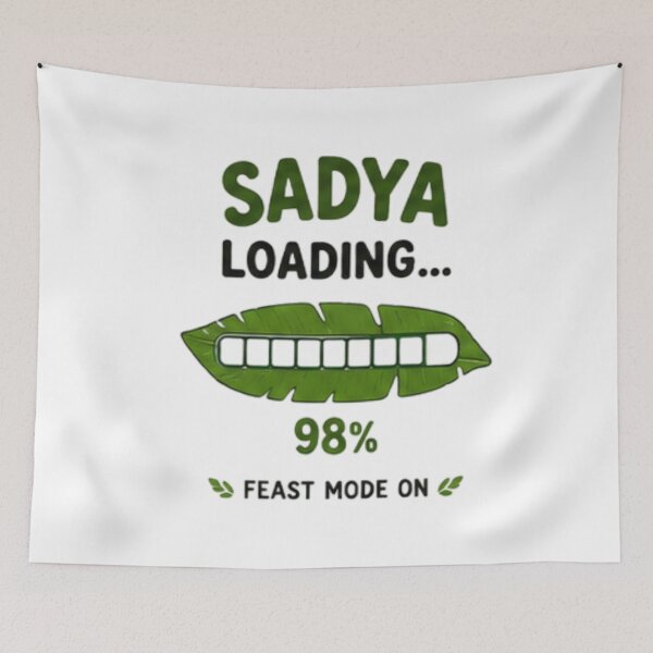 Item preview, Sadya Loading Please Wait Hunger In Progress Funny Onam T-Shirt Gift designed and sold by SHREE ART STUDIO.