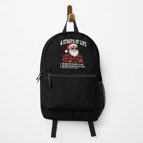Item preview, 4 Stages of Life Santa Claus Funny Christmas Humor Men designed and sold by clothesy7.