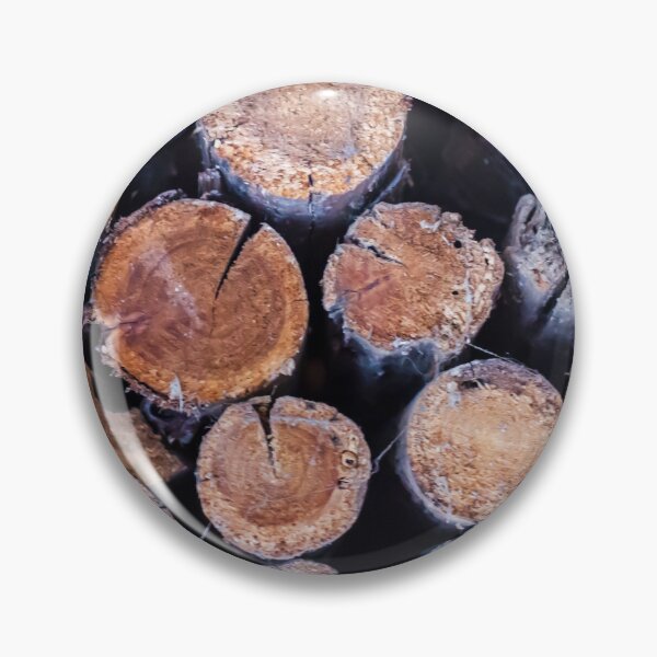 Item preview, Stacked Firewood Logs With Visible Tree Rings and Rustic Bark Texture for Winter Heating designed and sold by Nmallia.
