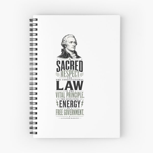 Item preview, Alexander Hamilton Constitutional Law Historic Quote designed and sold by AntiqueImages.
