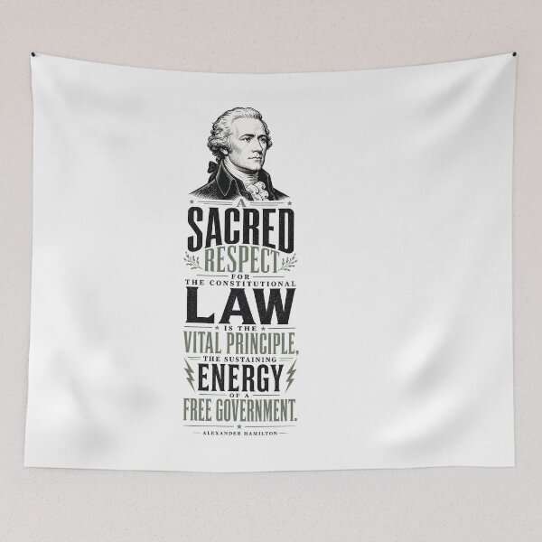 Item preview, Alexander Hamilton Constitutional Law Historic Quote designed and sold by AntiqueImages.