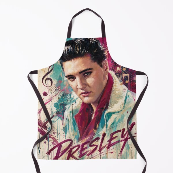 Item preview, Elvis Presley Artistic Watercolor Music Notes Portrait designed and sold by ElvisVintagePosters.
