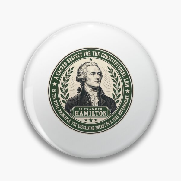 Item preview, Alexander Hamilton Quote Importance of Constitutional Law designed and sold by AntiqueImages.