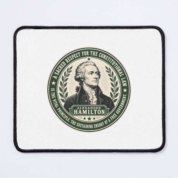 Item preview, Alexander Hamilton Quote Importance of Constitutional Law designed and sold by AntiqueImages.