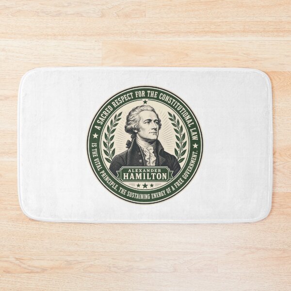 Item preview, Alexander Hamilton Quote Importance of Constitutional Law designed and sold by AntiqueImages.