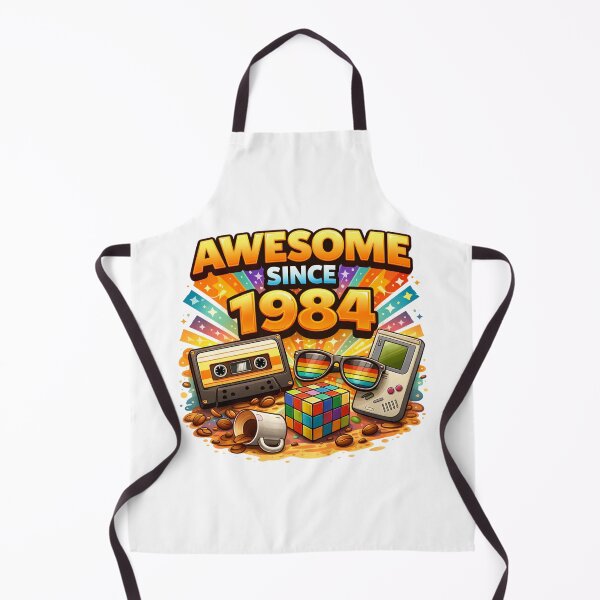 Item preview, Awesome Since 1984 Retro Birthday Vintage Eighties Design designed and sold by The-T-In-Retro.