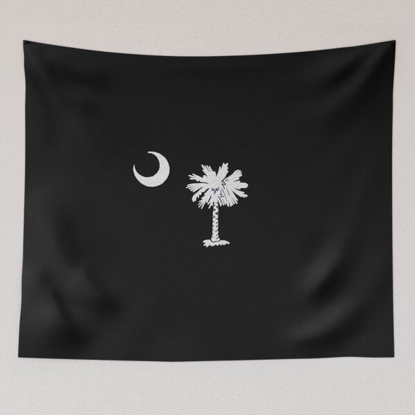 Item preview, South Carolina Palmetto & Crescent Moon Vintage State Flag Design designed and sold by Gbriel3.