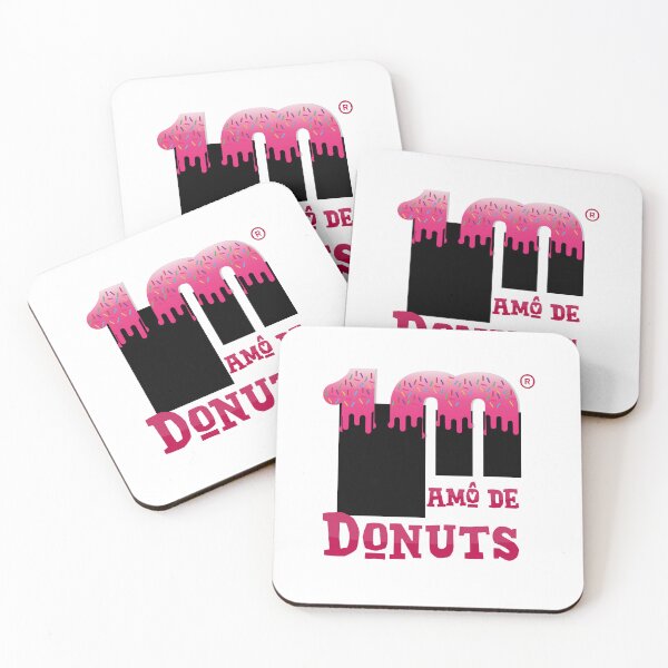 Item preview, Amo de Donuts Sweet Pink Donut Glaze Number 100 Logo Design designed and sold by jzedolpu.