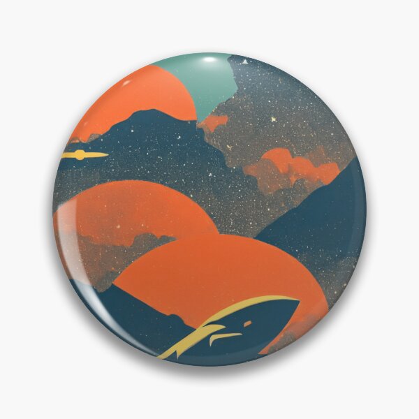 Item preview, Retro Rocket Cosmic Sunset designed and sold by brosky317.