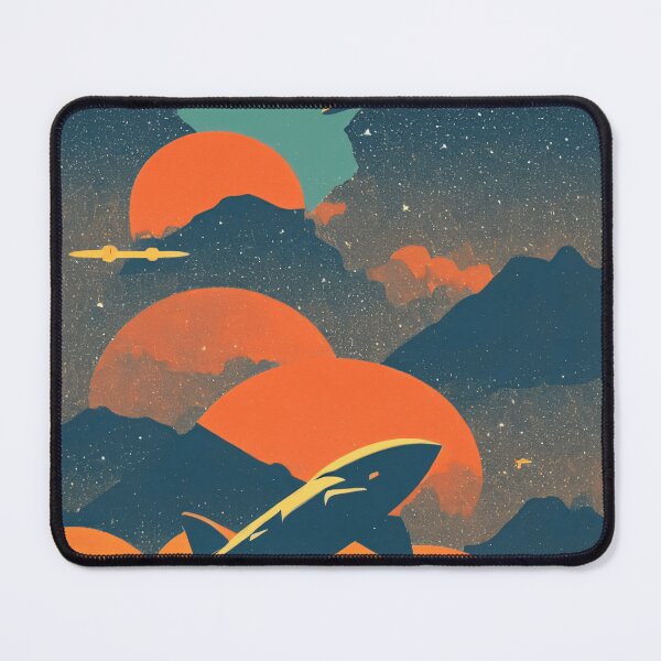 Item preview, Retro Rocket Cosmic Sunset designed and sold by brosky317.