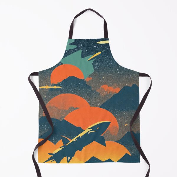 Item preview, Retro Rocket Cosmic Sunset designed and sold by brosky317.