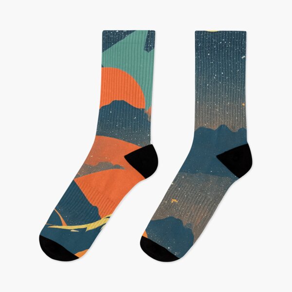 Item preview, Retro Rocket Cosmic Sunset designed and sold by brosky317.