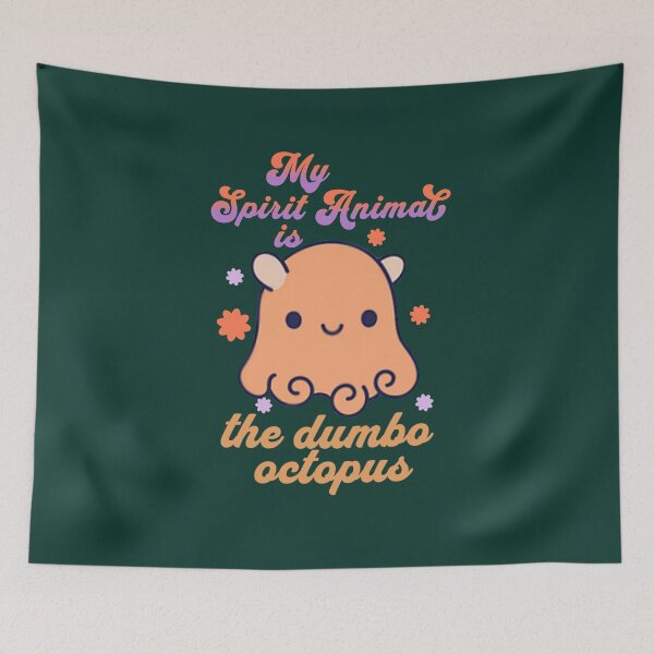 Item preview, My Spirit Animal is the Dumbo Octopus Retro Groovy designed and sold by glowvim.