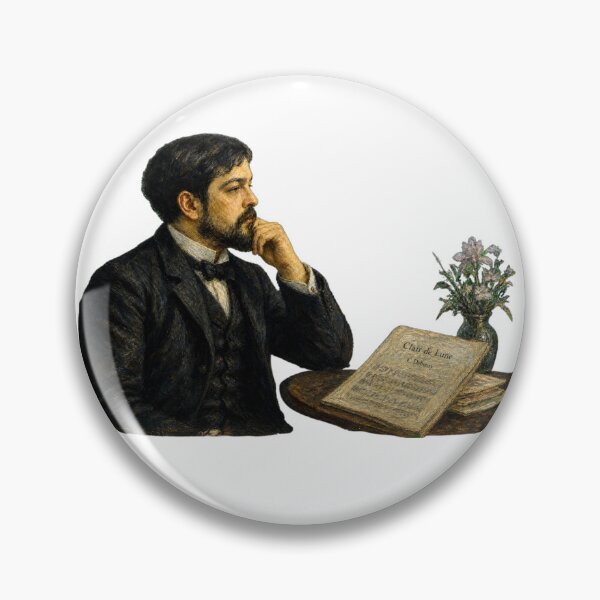 Item preview, Impressionist Master: Claude Debussy Vintage Oil Painting - Ethereal Harmonies designed and sold by DoReMiStudio.