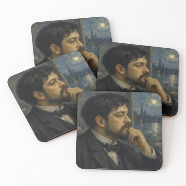 Item preview, Impressionist Master: Claude Debussy Vintage Oil Painting - Ethereal Harmonies designed and sold by DoReMiStudio.