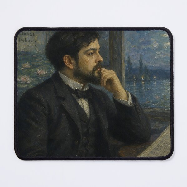 Item preview, Impressionist Master: Claude Debussy Vintage Oil Painting - Ethereal Harmonies designed and sold by DoReMiStudio.