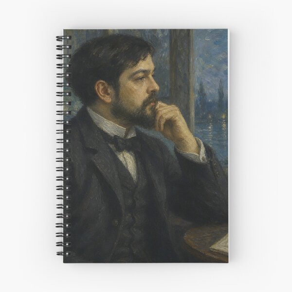 Item preview, Impressionist Master: Claude Debussy Vintage Oil Painting - Ethereal Harmonies designed and sold by DoReMiStudio.