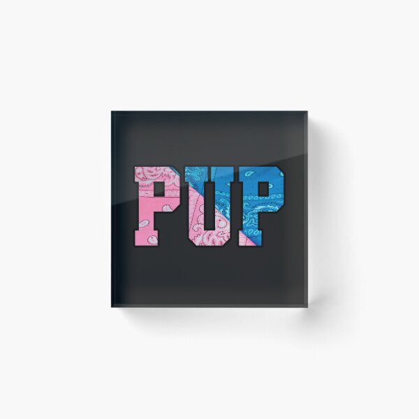 Item preview, PUP Trans flag bandana print designed and sold by HimboCubCo.